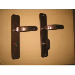 Дръжка Metal реверсивна за сервизна брава с цял шилд 220х40 мм, 70 мм, шагрен, Standart