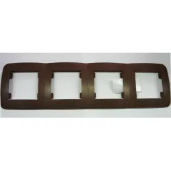 Рамка Makel декоративна за ключове и контакти 4 модула, орех, Lillium Natural Рамка Makel декоративна за ключове и контакти 4 модула, орех, Lillium Natural