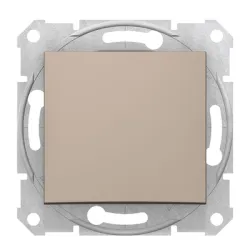 Ключ Schneider Electric електрически интериорен с механизъм и монтажна рамка скрит монтаж, сх. 1, 10 A, титан, Sedna Ключ Schneider Electric електрически интериорен с механизъм и монтажна рамка скрит монтаж, сх. 1, 10 A, титан, Sedna