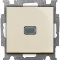 Ключ ABB електрически интериорен със светлинна индикация скрит монтаж, сх. 1, 10 A, слонова кост, 2006/1 UCGL-92-507