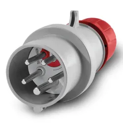 Щепсел Scame промишлен мобилен трифазен 32 A, 400 V, 3P+N+E, червен, Optima Reverse