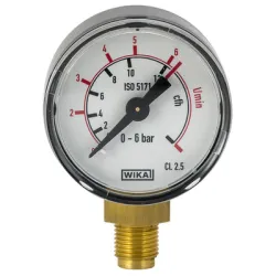 Манометър Oxyturbo за пропан-бутан радиален ф 63 мм, 0-6 bar, 1/4, Maxy Манометър Oxyturbo за пропан-бутан радиален ф 63 мм, 0-6 bar, 1/4, Maxy