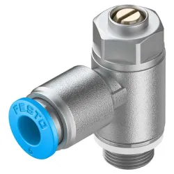 Клапан Festo дроселен възвратен отработен въздух 0.2-10 bar, 6 мм, GRLA-1/8-QS-6-D Клапан Festo дроселен възвратен отработен въздух 0.2-10 bar, 6 мм, GRLA-1/8-QS-6-D