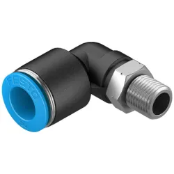 Съединител Festo пневматичен шлаух - резба Г-образен 1/8, шлаух 10 мм, QSL-1/8-10 Съединител Festo пневматичен шлаух - резба Г-образен 1/8, шлаух 10 мм, QSL-1/8-10