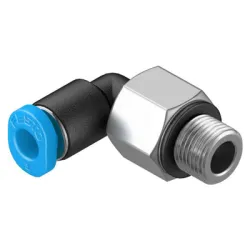 Съединител Festo пневматичен шлаух - резба Г-образен мини М5, шлаух 3 мм, QSML-M5-3 Съединител Festo пневматичен шлаух - резба Г-образен мини М5, шлаух 3 мм, QSML-M5-3