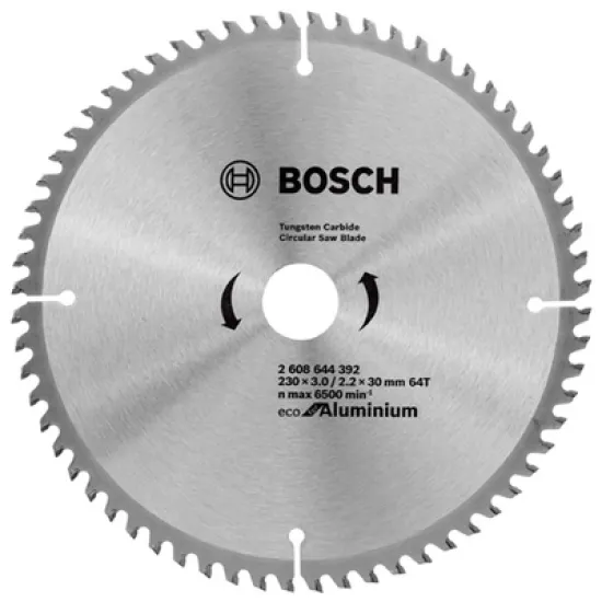 Диск Bosch метален HM за рязане универсален 230x30x3 мм, 64 z, Eco for Aluminium