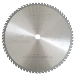 Диск Jepson метален HM за рязане на неръждаема стомана 355x25.4x2.2 мм, 72 z
