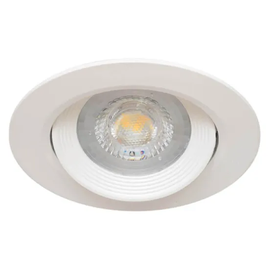 LED луничка Vivalux за вграждане с насочване 5 W, 230 V, 90 мм, 3000 K, 350 lm, 43.5 мм, бяла, Raya LED