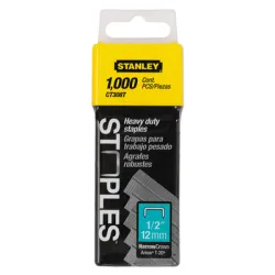 Скоби Stanley за такери 7.7х1.2x12 мм, 1000 бр., Type CT Скоби Stanley за такери 7.7х1.2x12 мм, 1000 бр., Type CT
