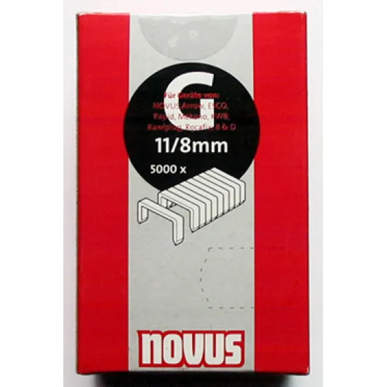 Скоби Novus за такери  10.6х1.25x10 мм, 5000 бр., Type G11