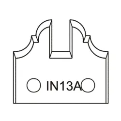 Нож Dena профилен за универсална фрезова глава 40х4 мм, IN13A