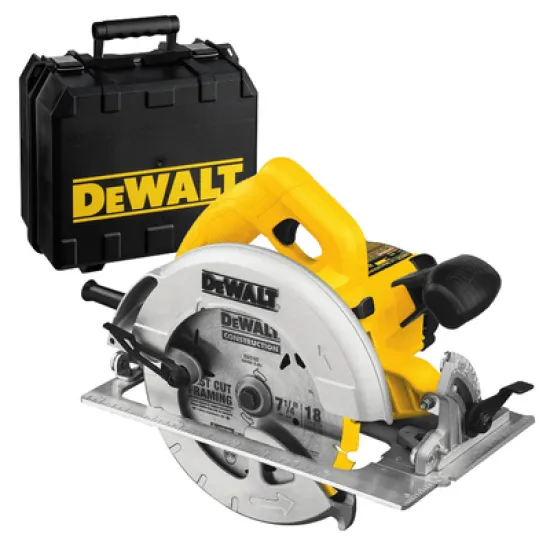 Циркуляр DeWALT ръчен електрически ф 190 мм, 1600 W, 5200 об./мин, DWE575K