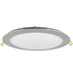 Лампа Vivalux тип панел LED за вграждане 12 W, 230 V, 170 мм, 4000 K, 850 lm, 24 мм, сребро, Este LED