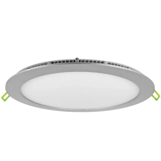 Лампа Vivalux тип панел LED за вграждане 12 W, 230 V, 170 мм, 4000 K, 850 lm, 24 мм, сребро, Este LED