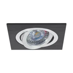 Тяло Vivalux за луничка с насочване за вграждане 35 W, 92 мм, 12 V, 20 IP, Gx5.3, черен екструдиран алуминий, Style SL