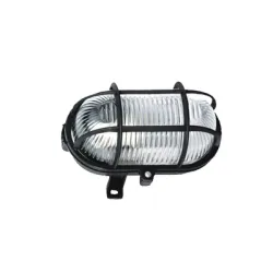 Тяло as - Schwabe тип плафониера промишлена за мокри помещения 60 W, 178 мм, 230 V, 44 IP, E27, черен Тяло as - Schwabe тип плафониера промишлена за мокри помещения 60 W, 178 мм, 230 V, 44 IP, E27, черен