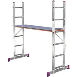 Стълба Krause алуминиева тип скеле 2x6 бр., 2.77 м, 150 кг, Corda Стълба Krause алуминиева тип скеле 2x6 бр., 2.77 м, 150 кг, Corda