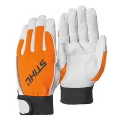 Ръкавици STIHL за работа с електроинструменти размер 8, бяло и оранжево, Dynamic Protect MS Ръкавици STIHL за работа с електроинструменти размер 8, бяло и оранжево, Dynamic Protect MS