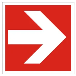 Знак Totem лепенка противопожарен Посока към противопожарно оборудване 147х147 мм Знак Totem лепенка противопожарен Посока към противопожарно оборудване 147х147 мм