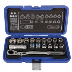 Гедоре комплект Projahn  вложки с тресчотка 17 бр., 10-24 мм х 1/4 - 3/8 Гедоре комплект Projahn  вложки с тресчотка 17 бр., 10-24 мм х 1/4 - 3/8