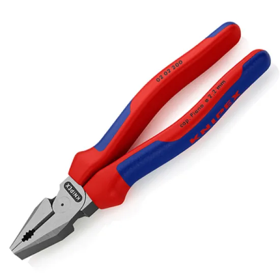 Клещи Knipex комбинирани усилени, с изолация 200 мм, 2.8 мм, 02 02 200 SB