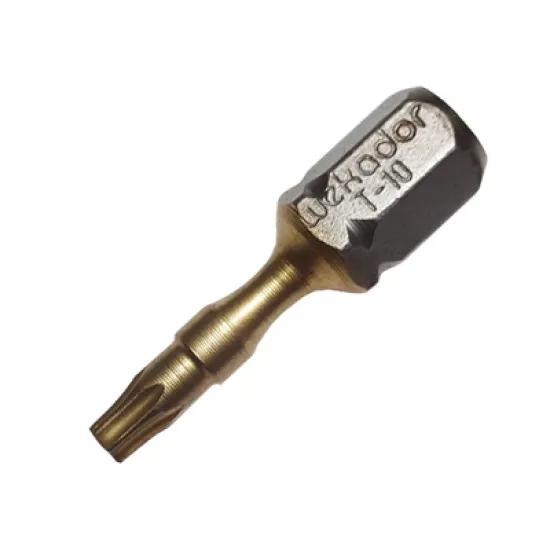 Накрайник бит Wekador TX Torx торсионен, с покритие TX 10, 1/4, 25 мм