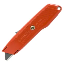 Нож Stanley макетен метален с трапецовидно прибиращо се острие 155х19 мм, 0-10-189 Нож Stanley макетен метален с трапецовидно прибиращо се острие 155х19 мм, 0-10-189