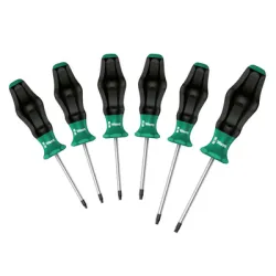 Отвертка Wera комплект PH/PZ/SB 6 бр., Kraftform Comfort Отвертка Wera комплект PH/PZ/SB 6 бр., Kraftform Comfort