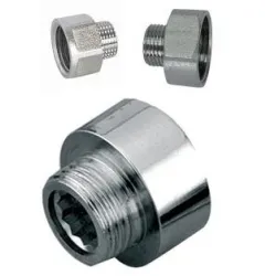 Муфа-нипел Remer хромирана редуктивна за водопровод 1/2 х 3/8, 506 Муфа-нипел Remer хромирана редуктивна за водопровод 1/2 х 3/8, 506