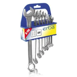 Ключ Erba звездогаечен милиметров комплект 8-19 мм, 8 бр. Ключ Erba звездогаечен милиметров комплект 8-19 мм, 8 бр.