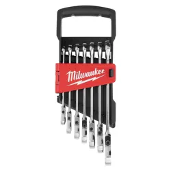 Звездогаечен ключ Milwaukee 6-стен/12-стен с тресчотка комплект  8-17 мм, 7 бр., Max Bite Звездогаечен ключ Milwaukee 6-стен/12-стен с тресчотка комплект  8-17 мм, 7 бр., Max Bite