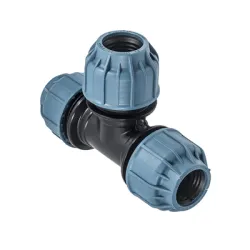 Тройник полипропилен PP Elysee бърза връзка за PE тръби  ф 40 мм, 10 bar, 364