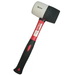 Чук MTX гумен с ергономична дръжка 0.45 кг, черно-бял