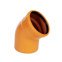 Дъга Pestan PVC за канализация с уплътнител ф 400 мм, 45 ° Дъга Pestan PVC за канализация с уплътнител ф 400 мм, 45 °