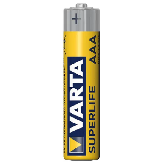 Батерия Varta кръгла цинкова R03/AAA 1.5 V, Superlife