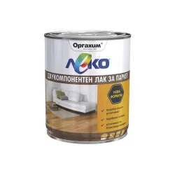 Лак Orgahim полиуретанов за паркет 0.65 л, гланц, Leko Parquet Лак Orgahim полиуретанов за паркет 0.65 л, гланц, Leko Parquet