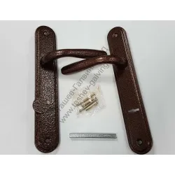 Дръжка Metal за касова брава с цял шилд 240х40 мм, 90 мм, шагрен, Kapka Дръжка Metal за касова брава с цял шилд 240х40 мм, 90 мм, шагрен, Kapka