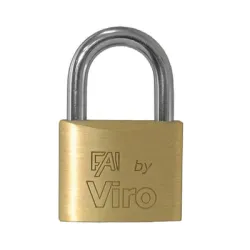 Катинар Viro месингов с нормално рамо 20х20x10 мм, 10 мм Катинар Viro месингов с нормално рамо 20х20x10 мм, 10 мм
