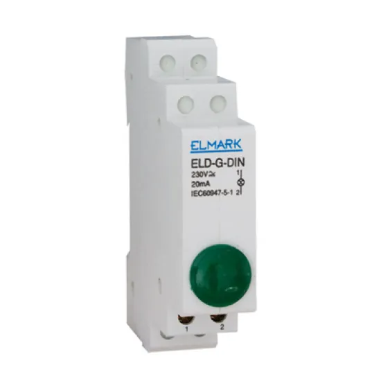 Индикатор Elmark светодиоден за DIN шина 10 A, 230 V, червен, ELD-R-DIN