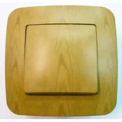 Ключ Makel електрически стълбищен скрит монтаж, 10 A, светло дърво, Lillium Natural