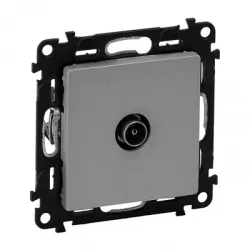 Розетка Legrand за кабелна телевизия единичен скрит монтаж, 20 IP, алуминий, Valena Life