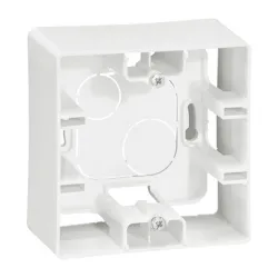 Конзолна кутия Legrand за електроинсталации 88.5x88.5x40 мм, 1 модул, бяла, открит монтаж, Niloe Конзолна кутия Legrand за електроинсталации 88.5x88.5x40 мм, 1 модул, бяла, открит монтаж, Niloe
