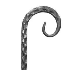 Елемент alWayService декоративен от ковано желязо C- образен 12x12 мм, 100x150 мм Елемент alWayService декоративен от ковано желязо C- образен 12x12 мм, 100x150 мм