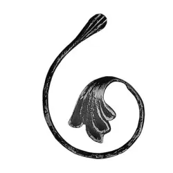 Елемент alWayService декоративен от ковано желязо C- образен гладък 12x6 мм, 100x150 мм Елемент alWayService декоративен от ковано желязо C- образен гладък 12x6 мм, 100x150 мм