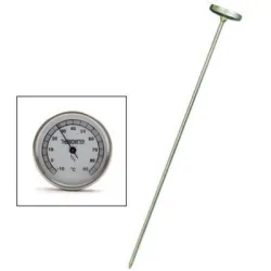 Термометър TFA за почва стандартен стомана, от -10 до +90 °C Термометър TFA за почва стандартен стомана, от -10 до +90 °C