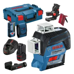 Нивелир Bosch лазерен линеен с 3 лъча 30 м, 0.2 мм/м, GLL 3-80 C Нивелир Bosch лазерен линеен с 3 лъча 30 м, 0.2 мм/м, GLL 3-80 C