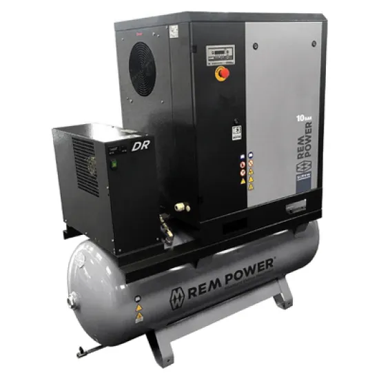 Компресор REM Power винтов с ресивър, изсушител и ремъчна предавка 10 bar, 2050 л/мин, 20.1 к.с., EPM 2004/10/500 DR IE3 Компресор REM Power винтов с ресивър, изсушител и ремъчна предавка 10 bar, 2050 л/мин, 20.1 к.с., EPM 2004/10/500 DR IE3