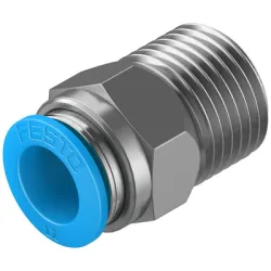 Съединител Festo пневматичен шлаух - резба 1/2, шлаух 12 мм, QS-1/2-12 Съединител Festo пневматичен шлаух - резба 1/2, шлаух 12 мм, QS-1/2-12