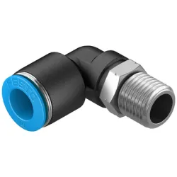 Съединител Festo пневматичен шлаух - резба Г-образен 1/4, шлаух 10 мм, QSL-1/4-10 Съединител Festo пневматичен шлаух - резба Г-образен 1/4, шлаух 10 мм, QSL-1/4-10