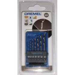 Свредло Dremel за метал комплект 0.8-3.2 мм, HSS, 7 бр., 628 Свредло Dremel за метал комплект 0.8-3.2 мм, HSS, 7 бр., 628